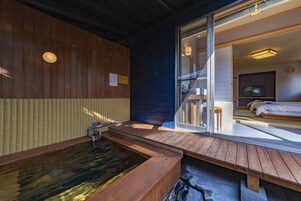 Japanese Style Room with Open Air Bath-2 double beds | Private spa tub