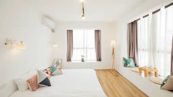 Blackout curtains, soundproofing, free WiFi, individually decorated