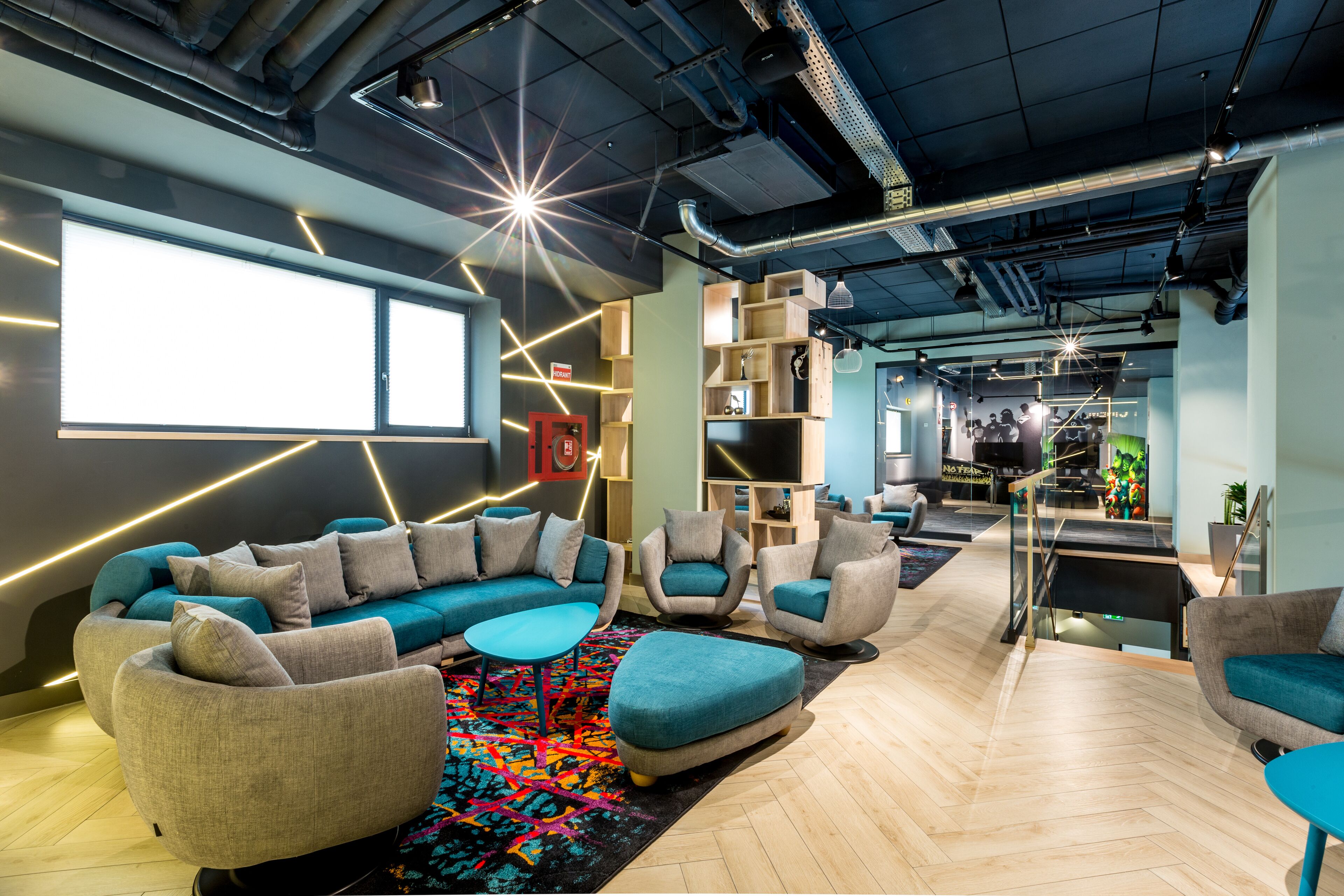 Área de juegos infantiles techada