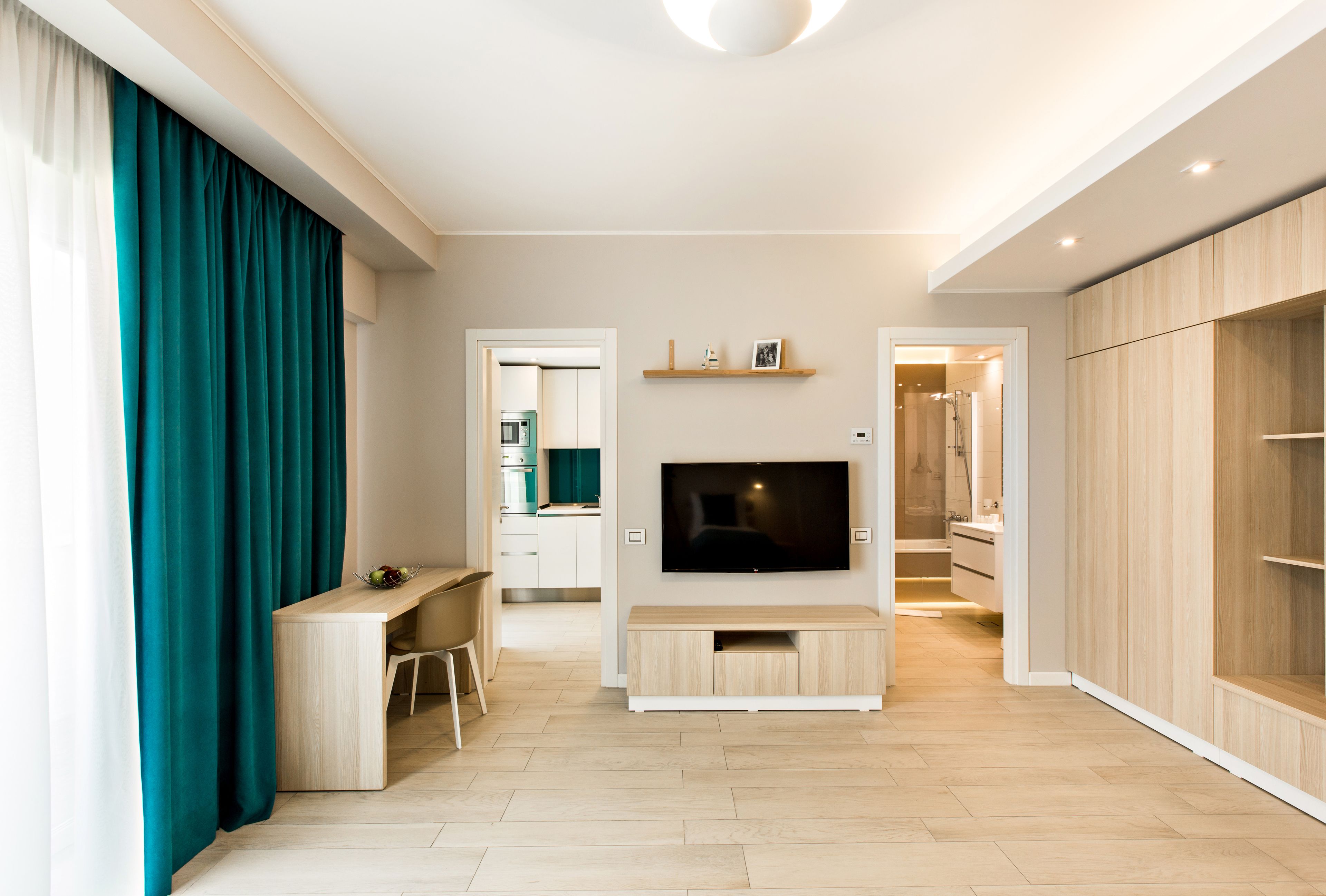 Estudio, vistas al lago | Sábanas de algodón egipcio y ropa de cama de alta calidad