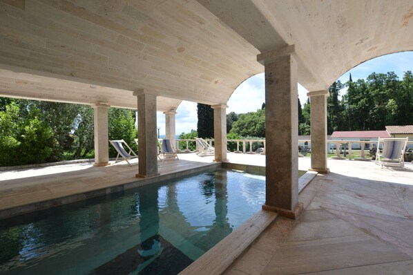 Indoor pool, outdoor pool - Villa Le Querciolaie (Monteverdi Marittimo)