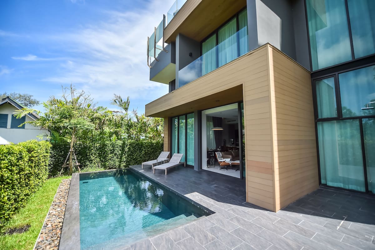 Villa, 4 slaapkamers, privézwembad | Kamervoorziening