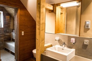 Shower, hair dryer, towels - Die Hütten 550 üNN (Braunlage)