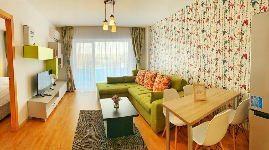 Apartamento Deluxe, 1 cama de matrimonio con sofá cama | 1 dormitorio, ropa de cama de alta calidad, escritorio