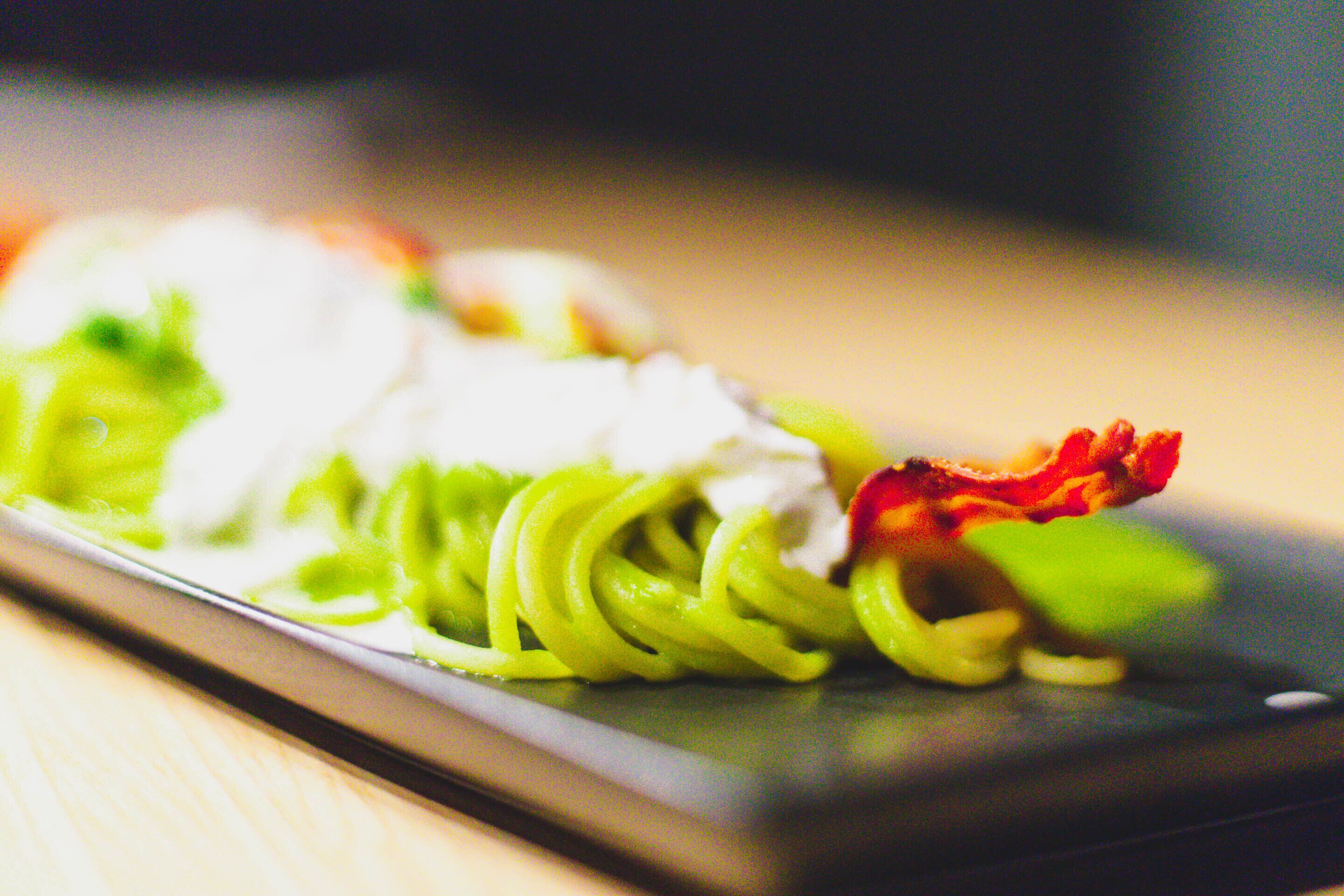 A plate of food with various ingredients.