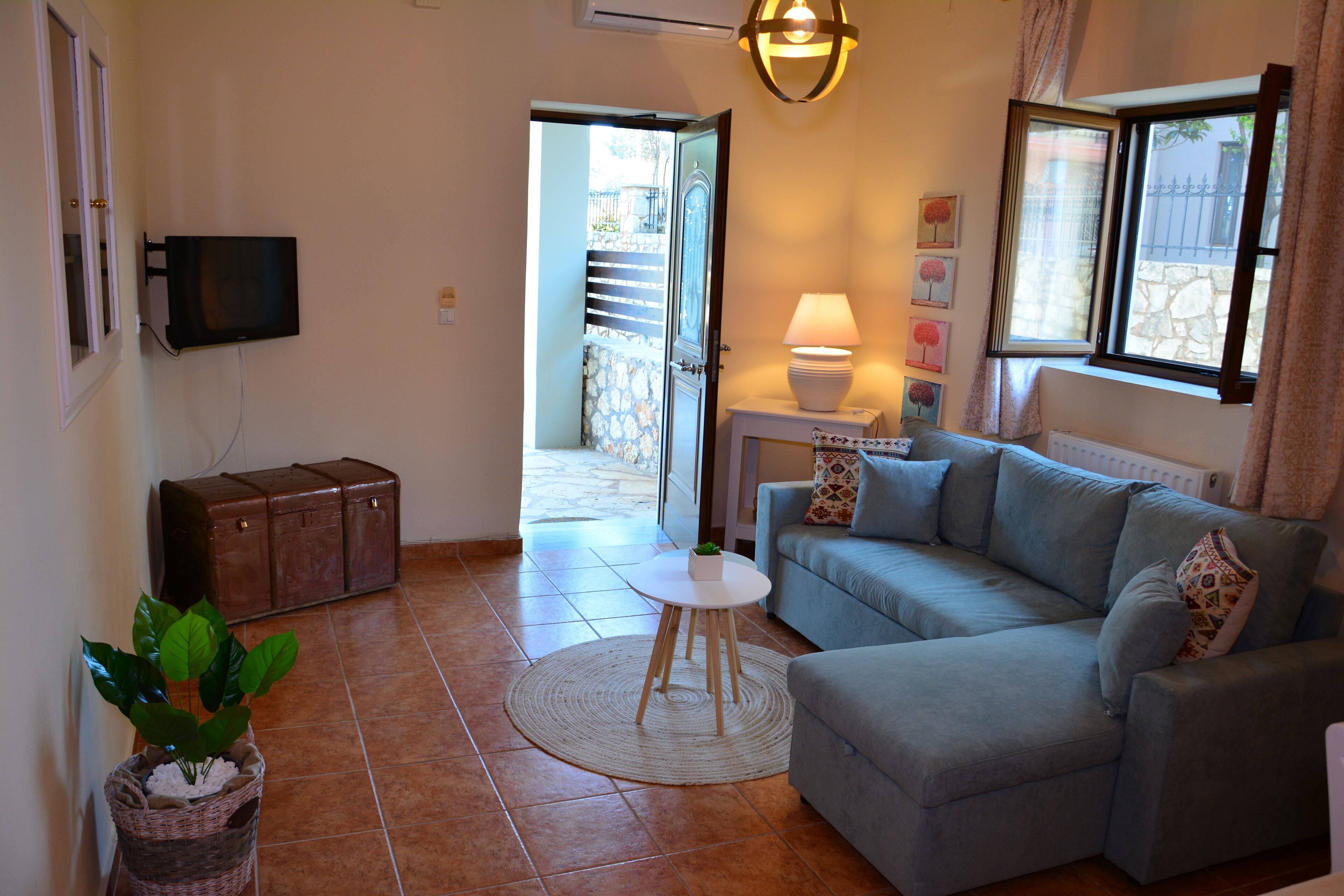 Deluxe appartement | Woonruimte | Een flatscreentelevisie