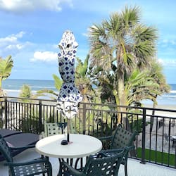 Romantic Room, 1 King Bed, Kitchen, Ocean View | Terrace/patio