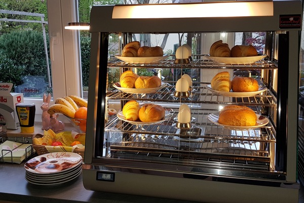 Daily self-serve breakfast for a fee