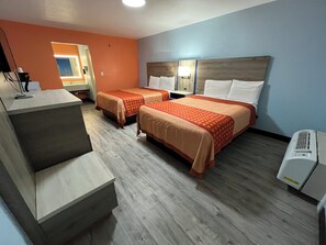 Double Room, 2 Queen Beds | Premium bedding, desk, laptop workspace, blackout drapes - Lovington Inn (Lovington)