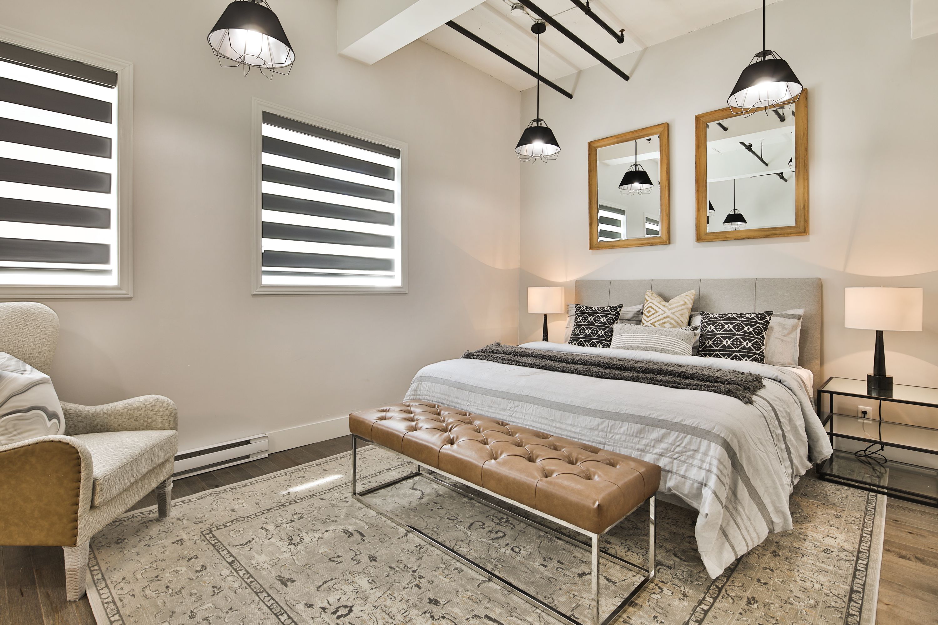 Apartamento panorámico, 3 habitaciones, vistas a la ciudad (785) | 1 dormitorio, escritorio, sistema de insonorización