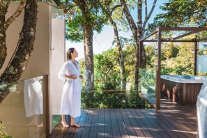 Deluxe Tent, Hot Tub | Private spa tub