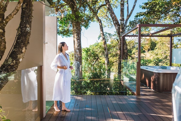 Tente Deluxe, bain à remous | Bain à remous privé