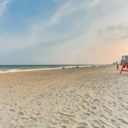 On the beach