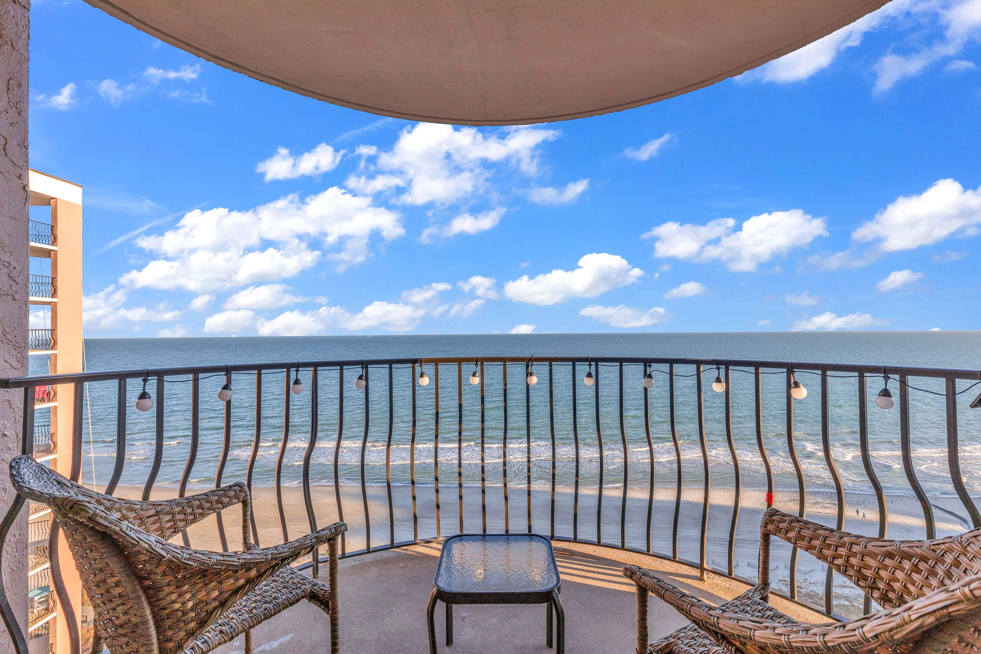 Klassiek appartement, 1 slaapkamer, balkon, uitzicht op oceaan | Balkon