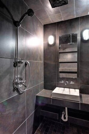 Hair dryer, towels