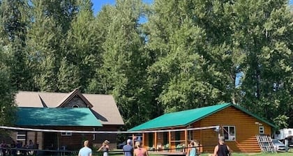 Lakefront - 3 attached Cabins with large picnic shelter; dock, ON BULL LAKE