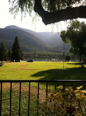 Property grounds - Lakefront - 3 attached Cabins with large picnic shelter; dock,  ON BULL LAKE (Troy)