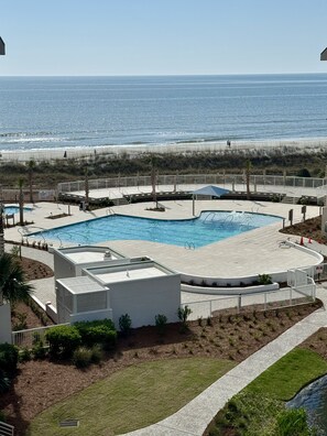 Indoor pool, outdoor pool
