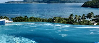 Luxury Villa, Panoramic, Ocean, Mountain Views, Turtle Beach, Grill, Pool!