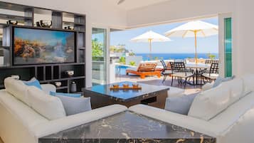 Smart TV, lettore DVD, libri, impianto stereo