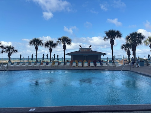 RIGHT ON THE BEACH! First Floor! Walk out slidingdoor  your steps from the beach