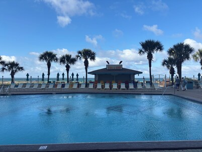 RIGHT ON THE BEACH! First Floor! Walk out slidingdoor your steps from the beach