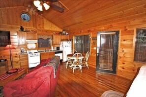 TV, fireplace, DVD player