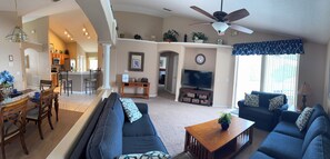 Smart TV, DVD player, table football, books - Near Disney - 4BR Family Retreat w/ Private Pool, Spa & Game Room (Davenport)