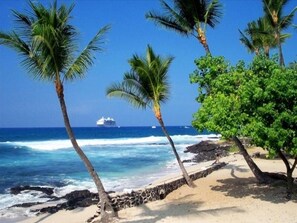 Accommodatie ligt op het strand