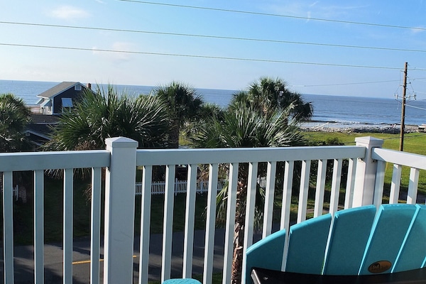 Wake up with your coffee with our view of the beach. Only 100 yards away