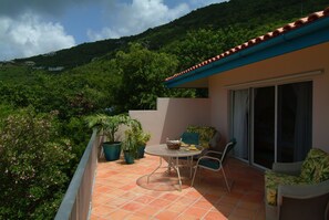 Outdoor dining - Elegant, Beautiful, Child-Friendly, Oceanfront Paradise (St. John)