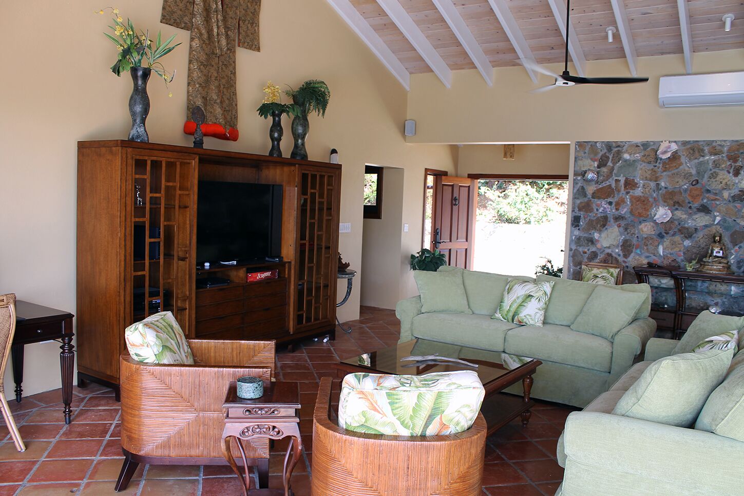 TV, video games, DVD player, books