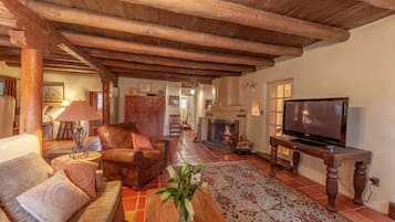 Fernseher, Kamin, BĂŒcher