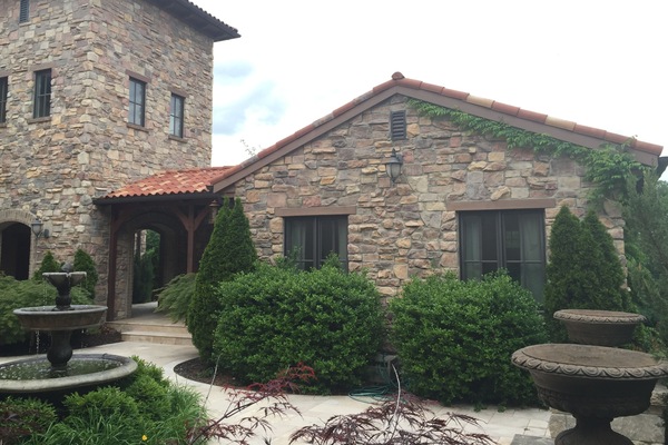 Guesthouse looking over private courtyard