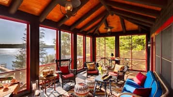 Uitzicht vanuit accommodatie