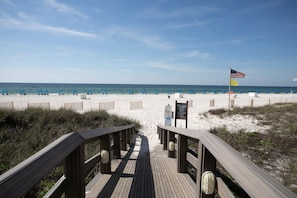 On the beach