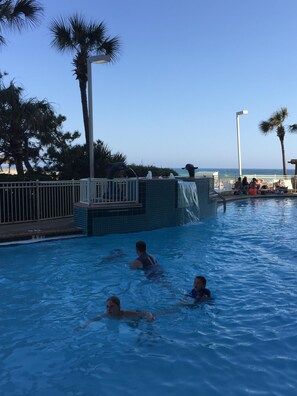 Indoor pool, outdoor pool