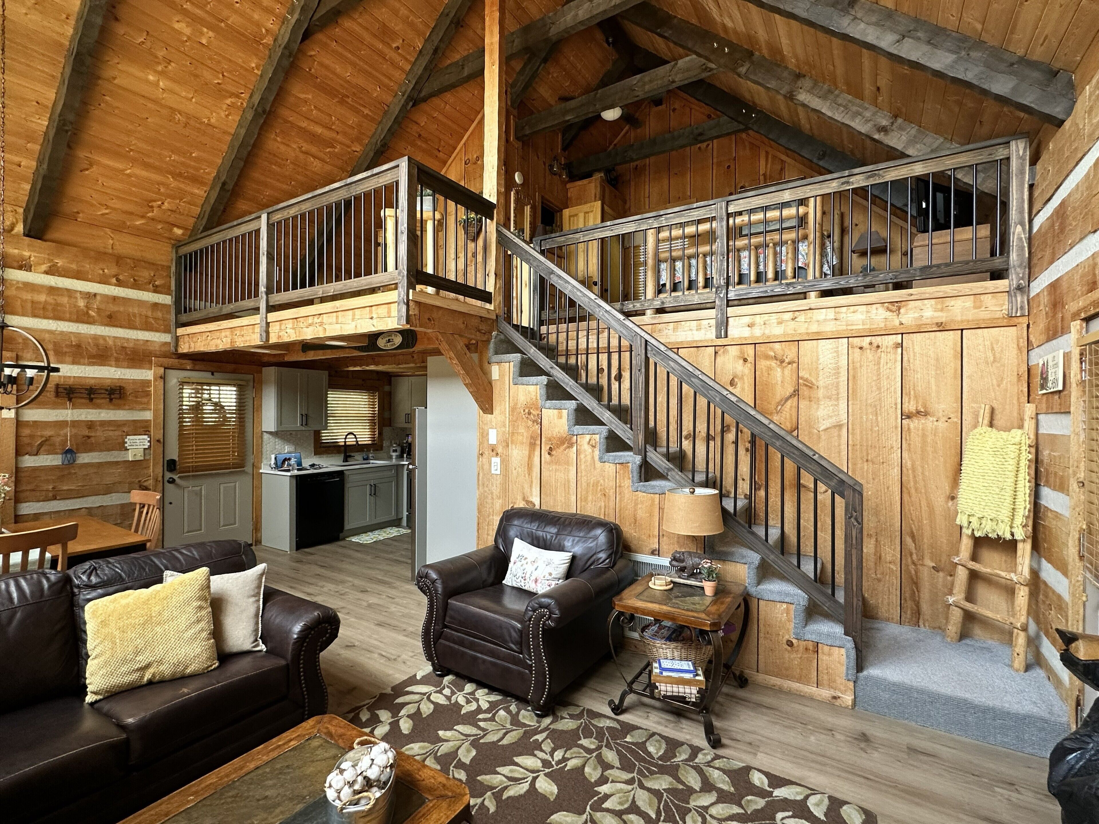 Smart TV, fireplace, DVD player, stereo