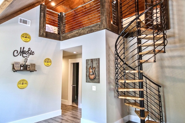 Our sleeping loft is like your very own indoor treehouse...