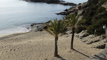 Vlak bij het strand