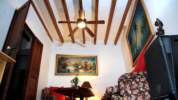 Télévision, cheminée