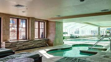 Indoor pool, a heated pool