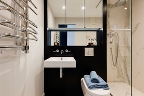 Ensemble douche/baignoire, sĂšche-cheveux, serviettes fournies