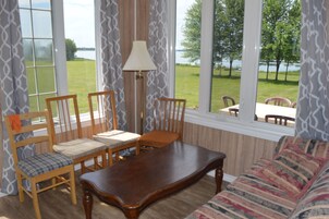 Basic cottage, 2 bedrooms, kitchen, river view (10) | View from room