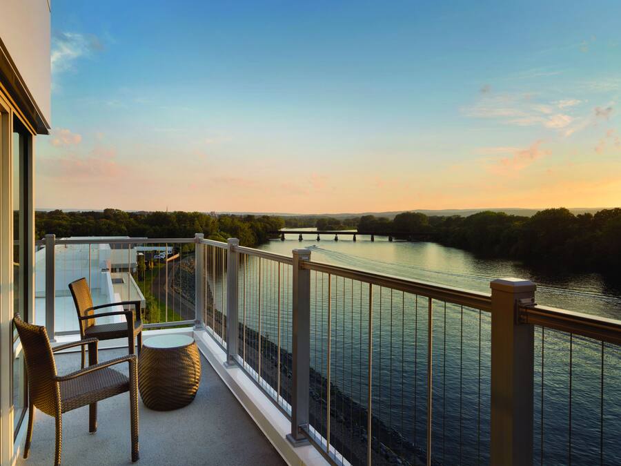 Blick von der Unterkunft