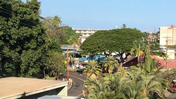 Terraço plano, rodeado por vegetação densa e céu claro.