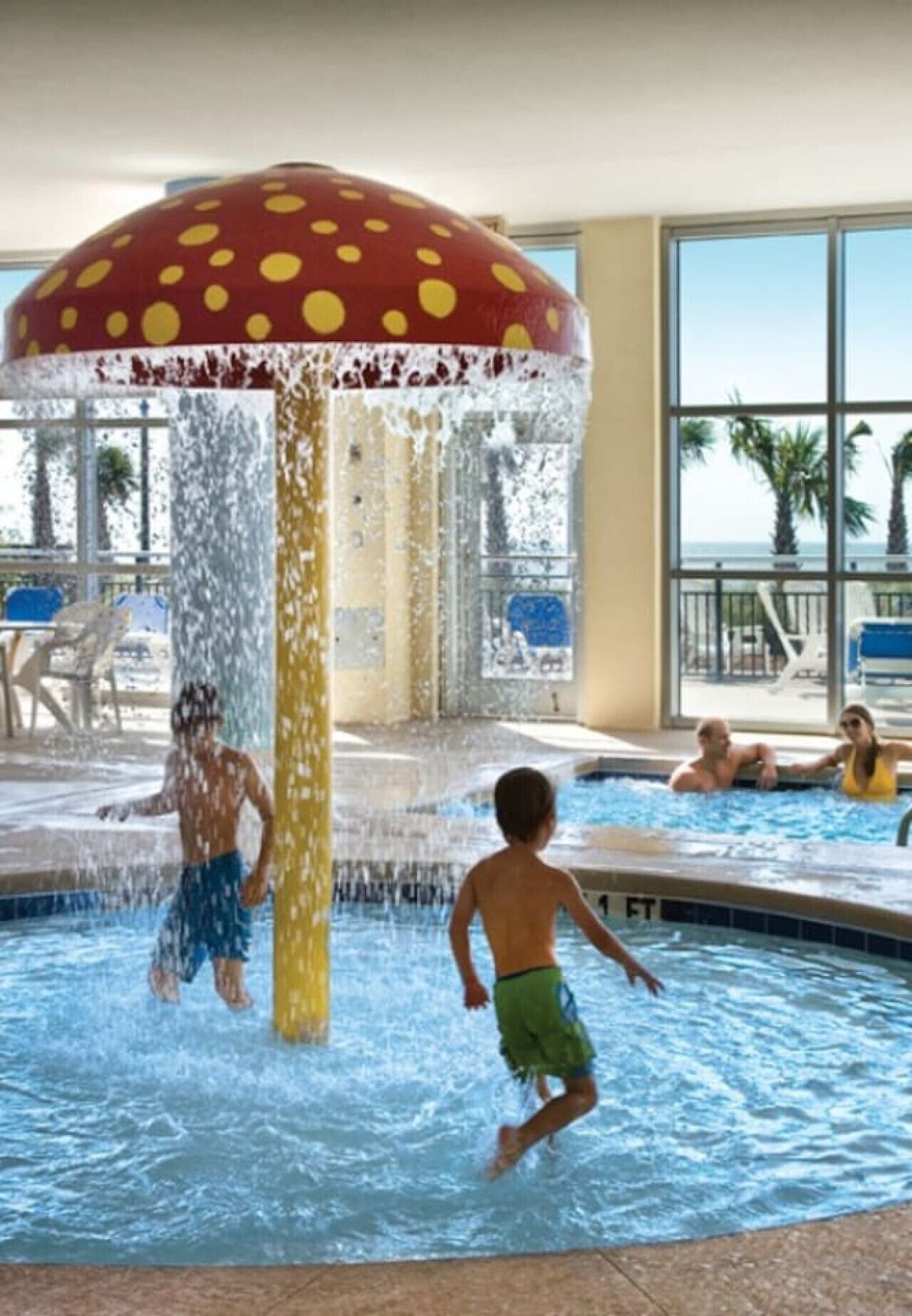 Indoor pool, a heated pool
