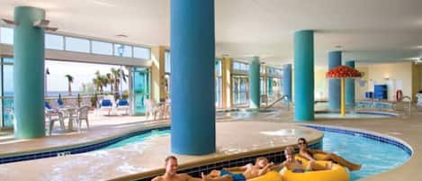 Indoor pool, a heated pool