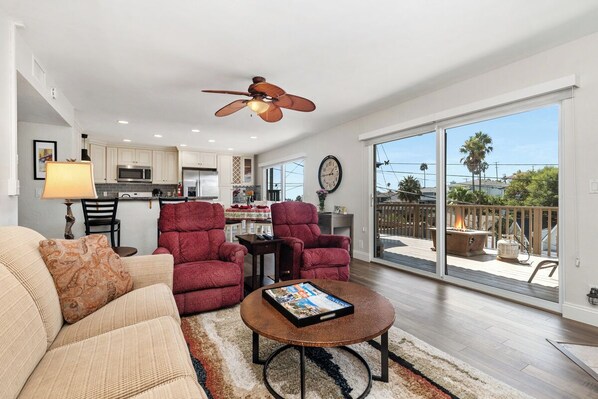 Smart TV, fireplace, printers