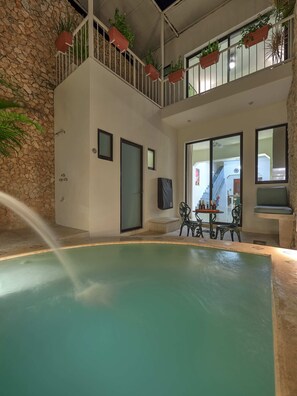 Outdoor pool - Casa Caballo, Art Deco Bliss next to Santiago Park (Merida)